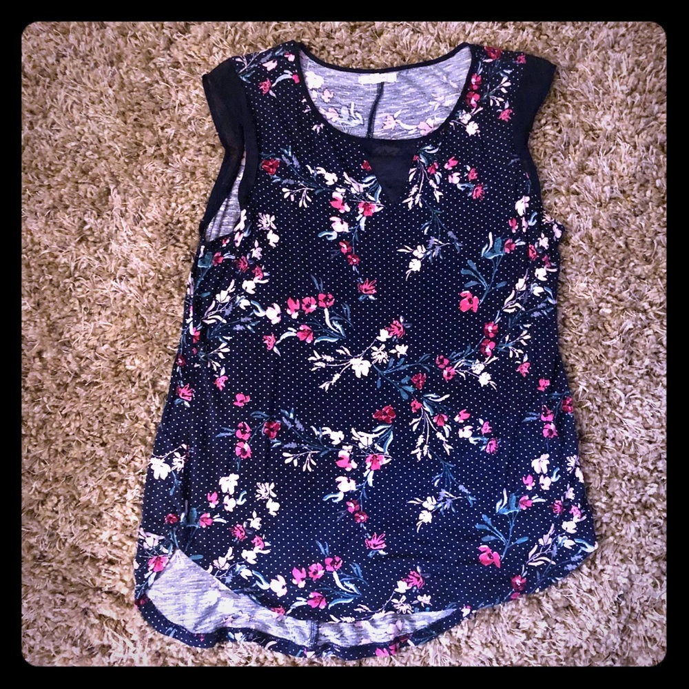 Maurices Women’s Large Top- navy blue